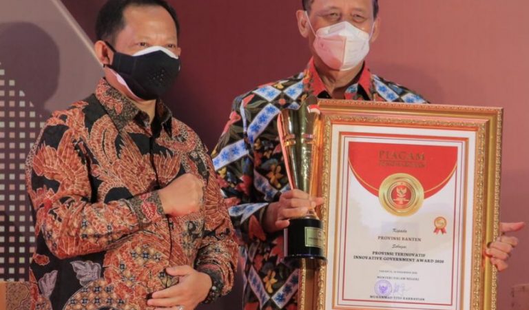 Pemprov Banten Raih Anugerah Provinsi Terinovatif pada IGA Tahun 2020 Kemendagri