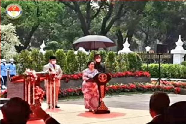 Menhan Resmikan Patung Bung Karno, Megawati Bercerita Saat Bung Karno Mencari Kuda Jinak